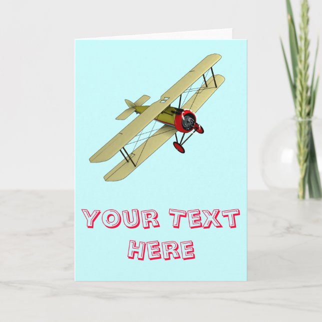 Cartão Biplano do camelo de Sopwith (Frente)