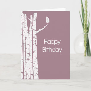 Cartão Birch Trees