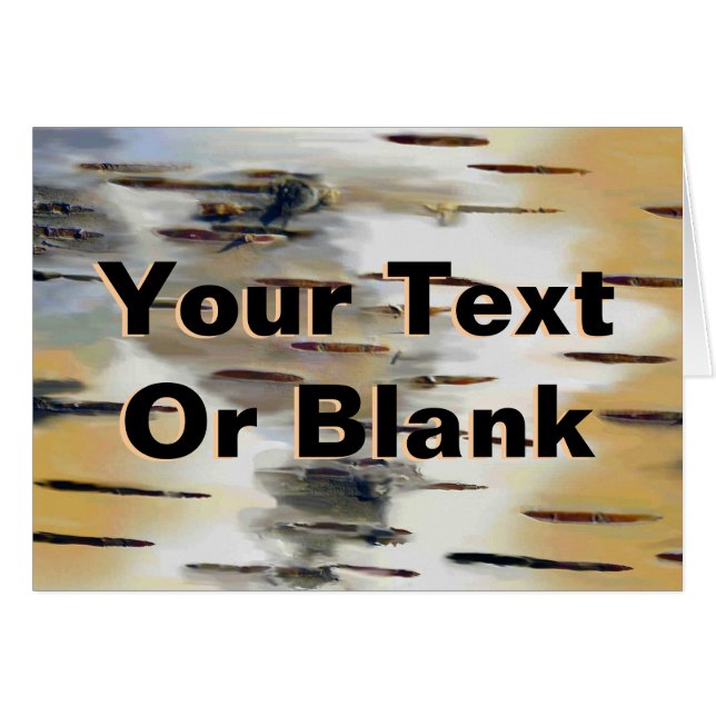 Cartão Birchbark (Frente Horizontal)