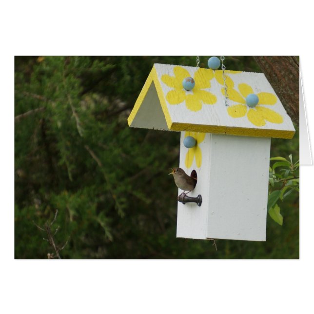 Cartão Bird Song (Frente Horizontal)