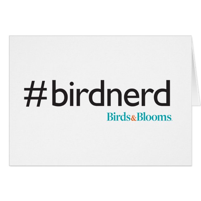 Cartão #BirdNerd (Frente horizontal)