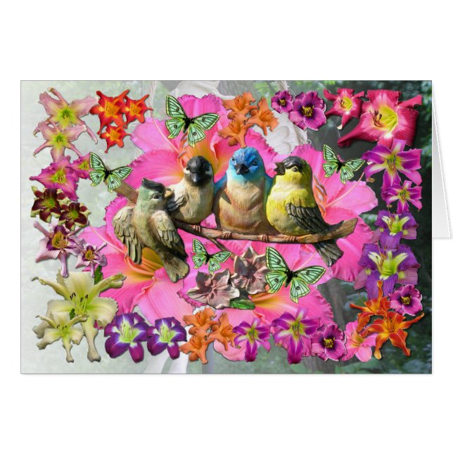 Cartão Birds of a Feather (Frente Horizontal)