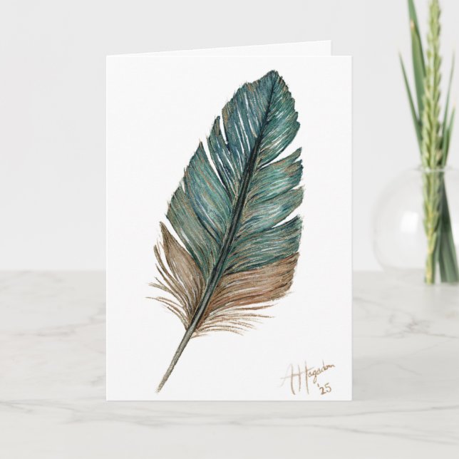 Cartão Birds of a Feather Folded Greeting Card (Frente)