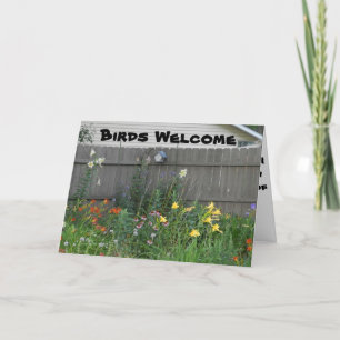 Cartão Birds Welcome