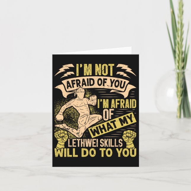 Cartão Birmanês Boxer Lethwei Instrutor Treinando Myanmar (Frente)