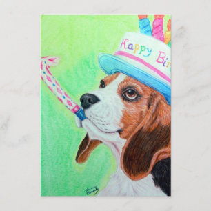 Cartão Birthday Beagle