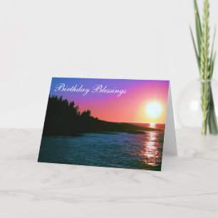 Cartão Birthday Blessings