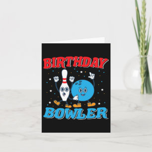 Cartão Birthday Bowler - Garotos, Aniversário, Boliches E