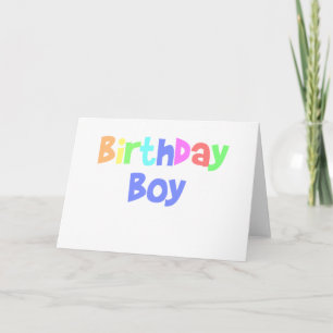 Cartão Birthday Boy
