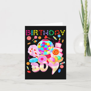 Cartão Birthday Boy Candy Land Candy Candy Crew Docinho