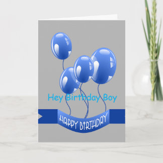 Cartão Birthday boy greeting card