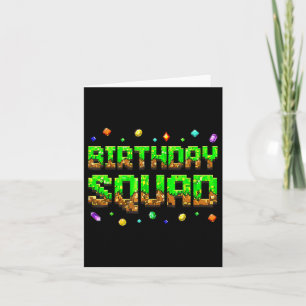 Cartão Birthday Boy Kid Birthday Esquadrão de Aniversário