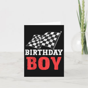 Cartão Birthday Boy Race Car Racing Car Driver Aniversári