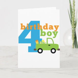 Cartão Birthday Boy Truck 4