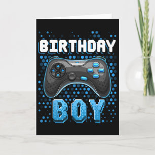 Cartão Birthday Boy Video Game Controller Birthday Gamer
