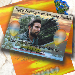 Cartão Birthday Brother Sunset 2295