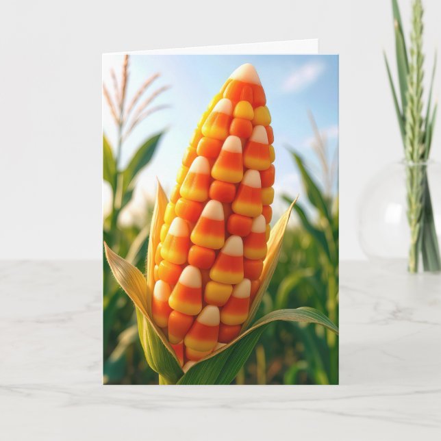 Cartão Birthday Candy Corn On the Cob  (Frente)