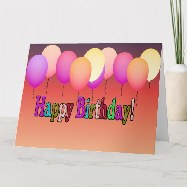 Cartão Birthday Card (Frente)