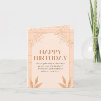 Cartão birthday card
