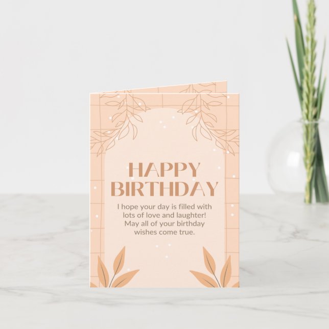 Cartão birthday card (Frente)