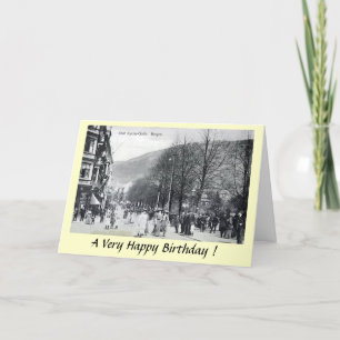 Cartão Birthday Card - Bergen, Norway