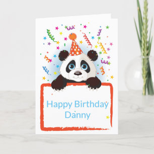 Cartão Birthday Card Custom Name