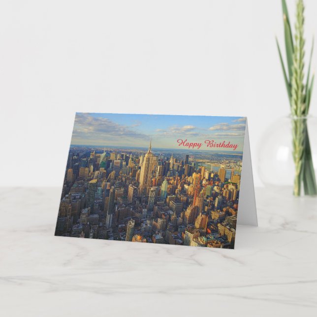 Cartão Birthday Card EUA (Frente)