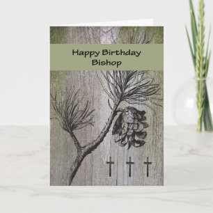 Cartão Birthday Card for Bishop, Religious