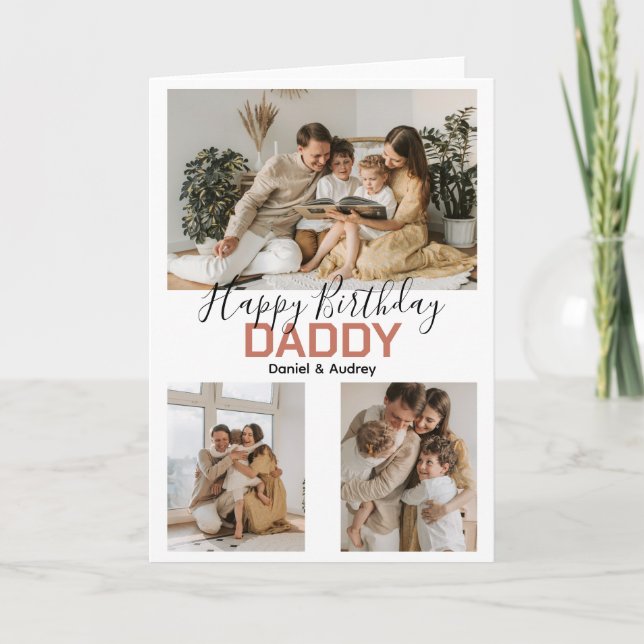 Cartão Birthday Card Photo Custom (Frente)