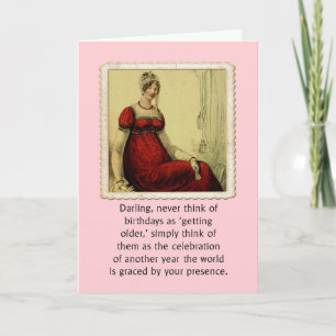 Cartão Birthday Card Vintage Ackerman Lady Humor