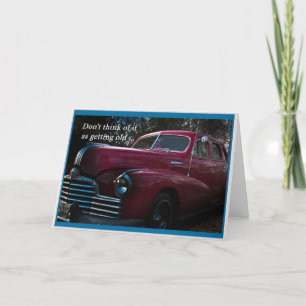 Cartão Birthday Card vintage car