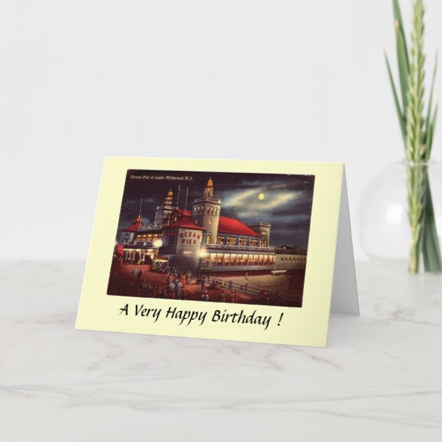 Cartão Birthday Card - Wildwood, NJ (Frente)