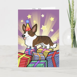 Cartão Birthday Cardigan Welsh Corgi