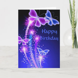 Cartão Birthday Cards: Butterfly Kisses