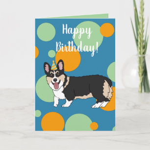Cartão Birthday Corgi