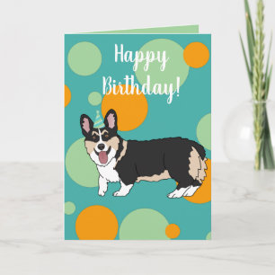 Cartão Birthday Corgi