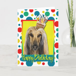 Cartão Birthday Cupcake - Afghan