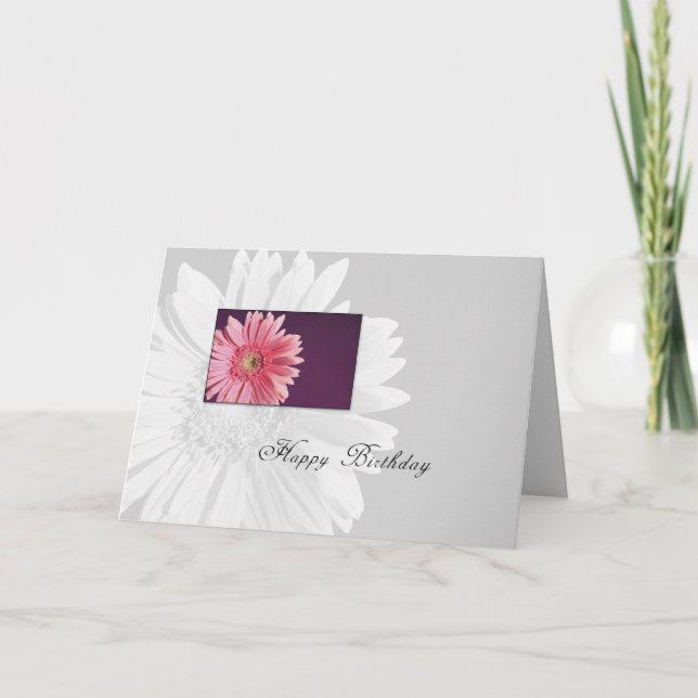 Cartão Birthday Daisy (Frente)
