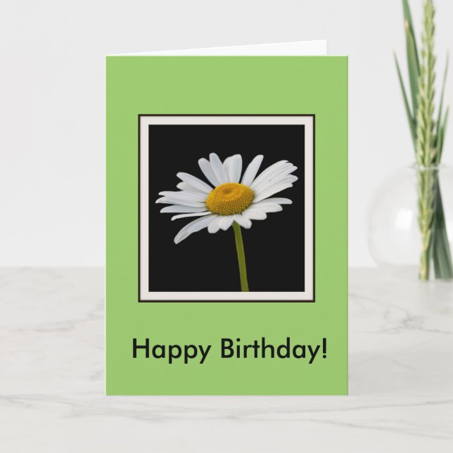 Cartão Birthday Daisy (Frente)