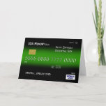 Cartão Birthday, Essential SON, Credit Card, Green<br><div class="desc">Make your SON feel really essential with this unique credit card,  greeting.  Personalize the front with his name.</div>