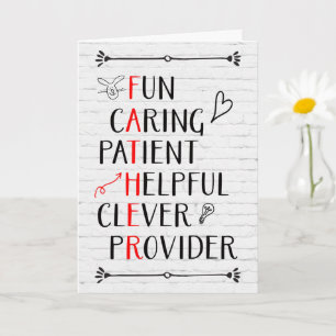 Cartão Birthday FATHER Acrostic