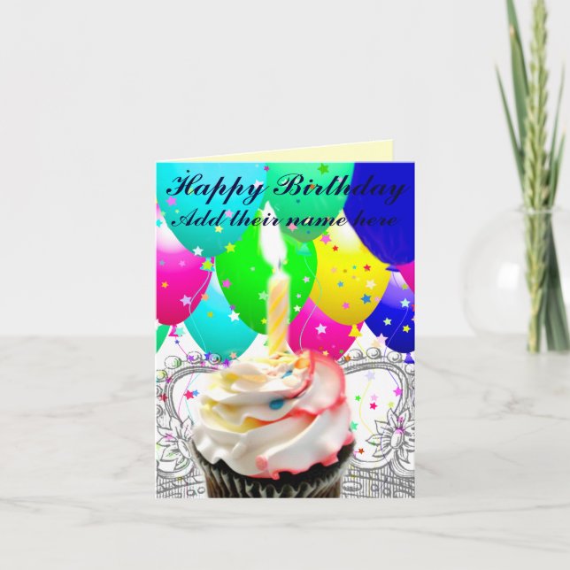 Cartão Birthday_ feliz (Frente)