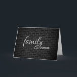 Cartão birthday for son-in-law brick wall<br><div class="desc">Birthday for son-in-law with dark brick wall background</div>