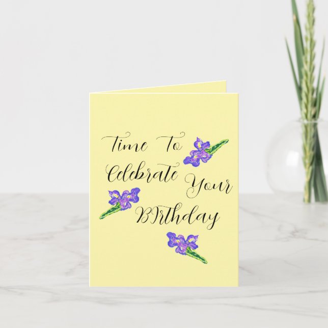 Cartão Birthday G Card : Time To Shine . (Frente)