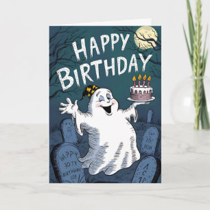 Cartão Birthday Ghost
