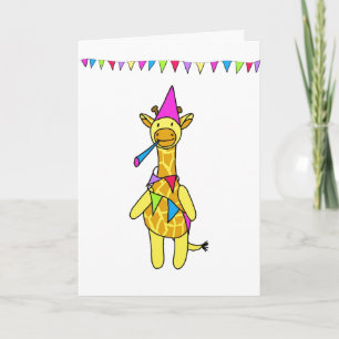 Cartão Birthday Giraffe