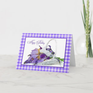 Cartão Birthday Iris Basket