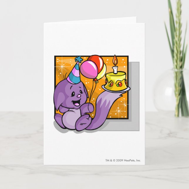 Cartão Birthday Kacheek (Frente)