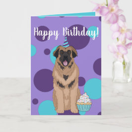 Cartão Birthday Leonberger