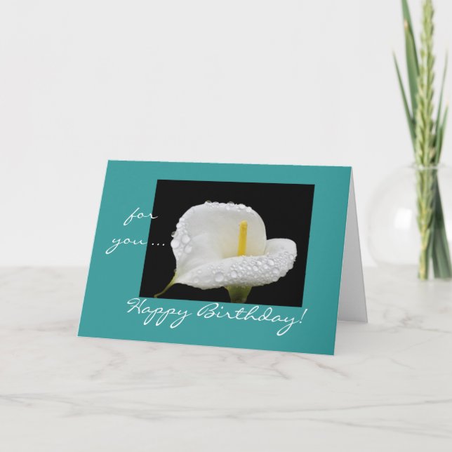 Cartão Birthday Lily (Frente)